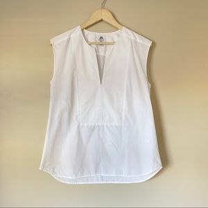 Sz 6 Thomas Mason for J. Crew White Sleeveless Top